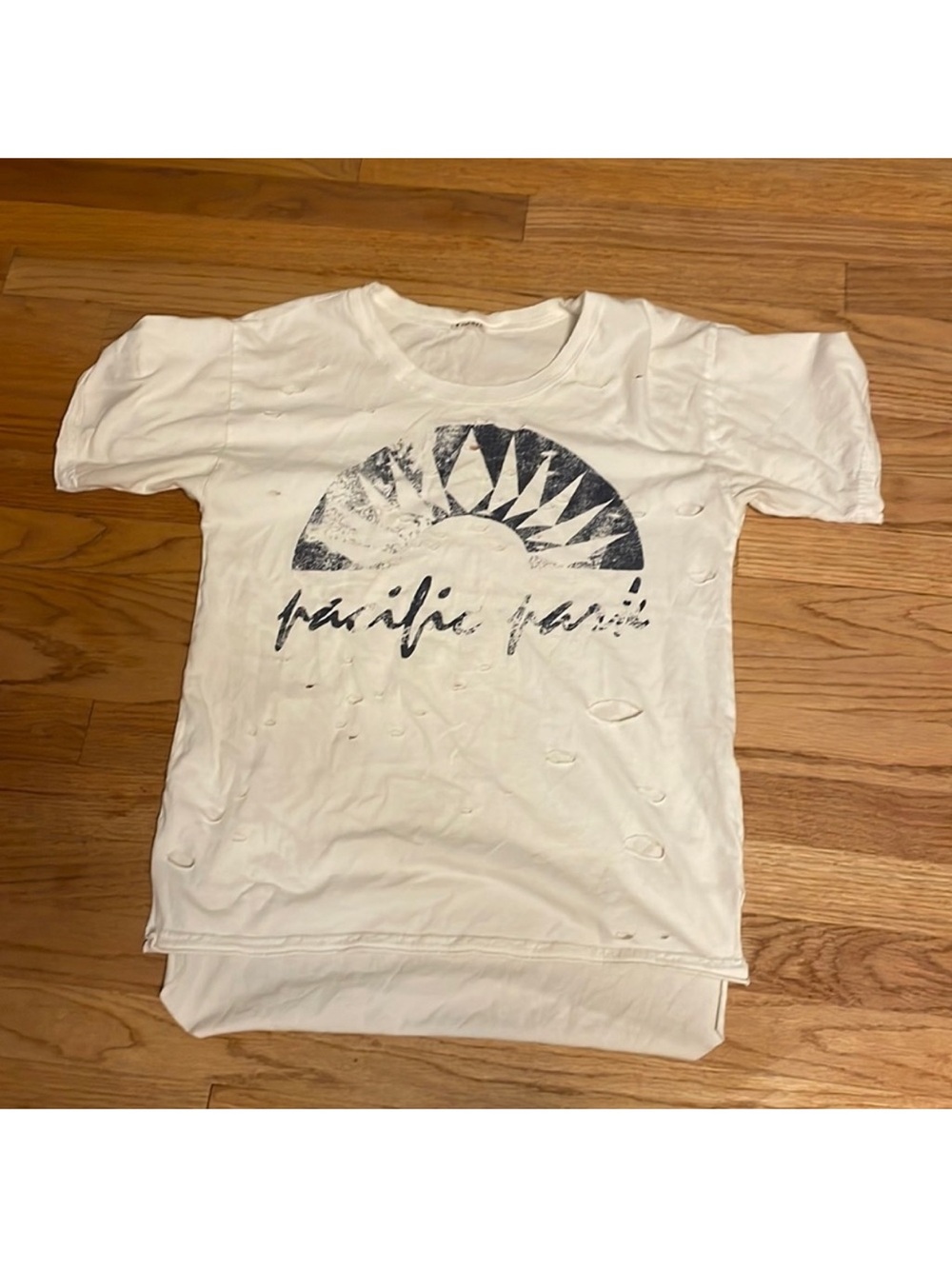 We the Free/Free People graphic distressed t-shirt